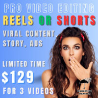 3 Video Editing Reels or Short - Limited Offer